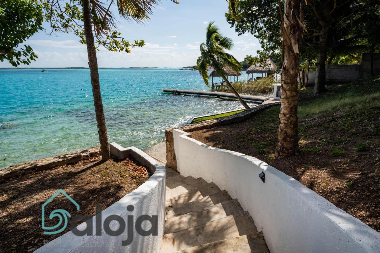 Villa Xtohil With Private Access To The Magic 7 Colors Lagoon Bacalar Zewnętrze zdjęcie